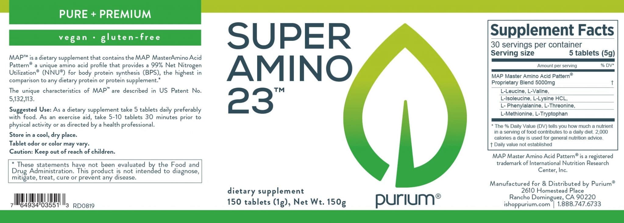 Super Amino 23 - Master Amino Acid Pattern