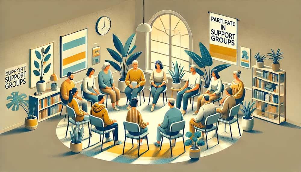 Participate in support groups